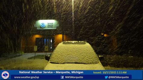 Winter Comes Early for Michigan: More Than 2 Inches of Snow Hit ...