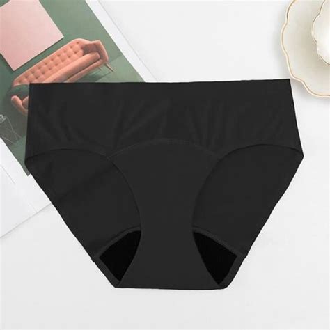 Sous vêtement menstruel en soie glacée pour sans couture culotte échancrée taille haute bikini