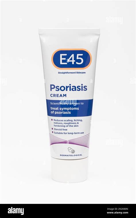 A Tube Of E45 Psoriasis Cream Stock Photo Alamy