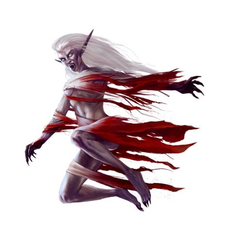 Female Elf Vampire Nachzehrer Pathfinder 2E PFRPG PFSRD DND D D 3 5