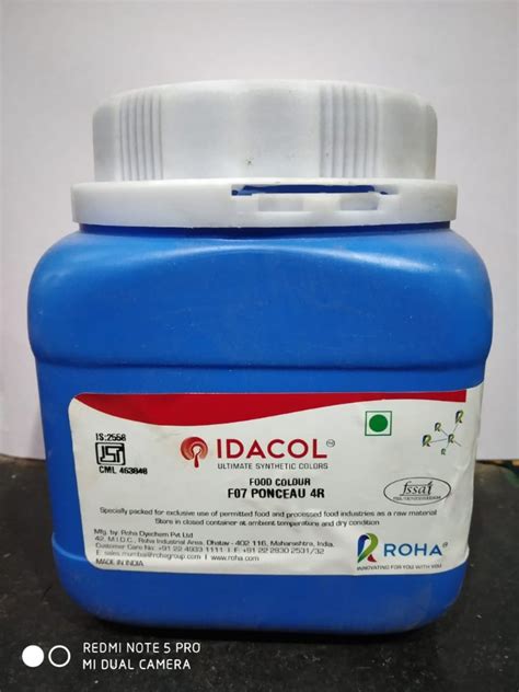 Powder Idacol Food Colour Ponceau R Packaging Size Grams