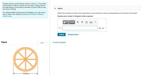 Solved Part A A Wagon Wheel Is Constructed As Shown In Chegg