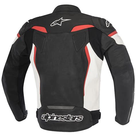 Veste De Moto En Cuir Alpinestars GP PLUS R V2 Noir Blanc Rouge Vente