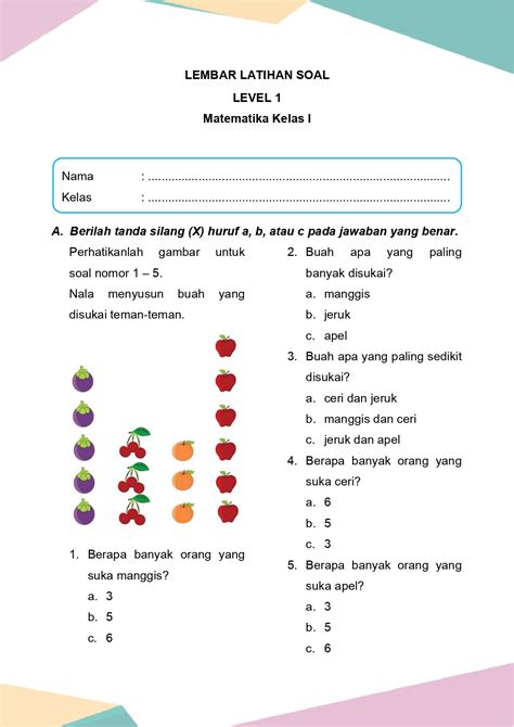 Latihan Soal Matematika Kelas Bab Daring Nur Hidayah Press