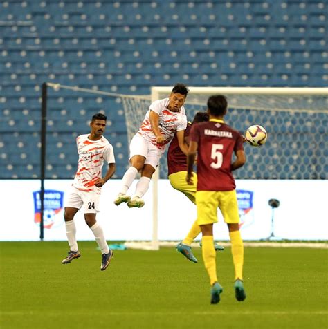 Free Photo Santosh Trophy Services Adersh Mattummal Breaks Shin