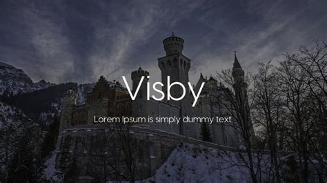 Visby Font Family : Download Free for Desktop & Webfont