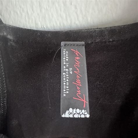 Free People Hot Shot Minidress Black Size Small Worn Depop