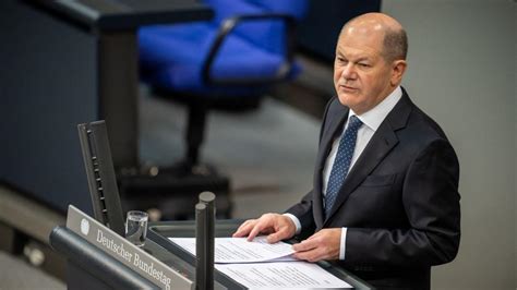 Regierungserkl Rung Zur Haushaltskrise Scholz Redet Sich Raus