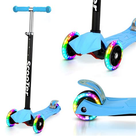 Trottinette Pour Enfants Pliable Avec Led Roues Lumineuses Scooter