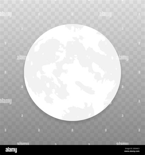 Planet In Space Realistic Moon Vector Stock Illustration Stock Vector