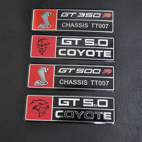 Car Stickers Gt500 Gt350 Coyote 50 Nameplate Body Stickers For Shelby