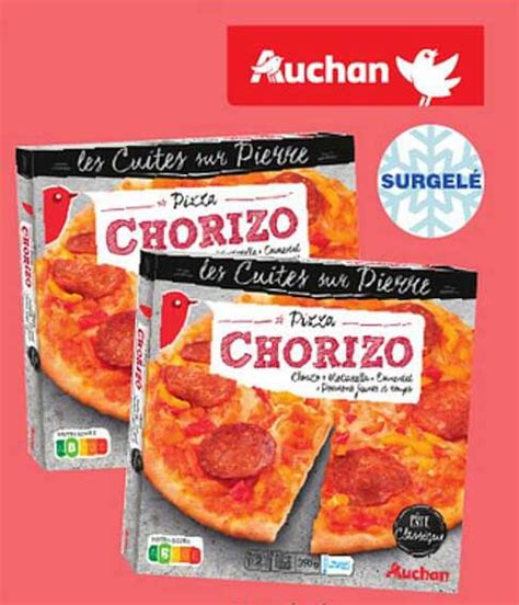 Promo Pizza Chorizo Chez Auchan Icatalogue Fr