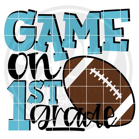 Game On 1st Grade Svg Svg Cut File First Grade Svg Back To Etsy