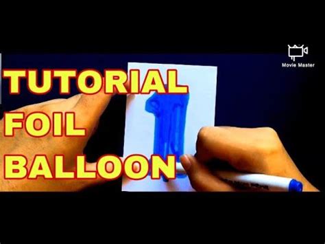 How To Draw Foil Balloon Step By Step By Klerartgraphy Youtube