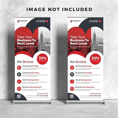 Premium Vector Corporate Rollup Banner