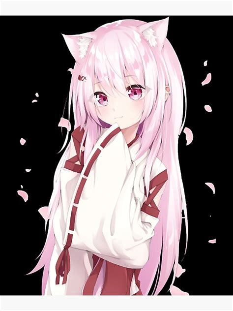 Kawaii Neko Anime Catgirl Pastel Kawaii Anime Girl Poster By The Best