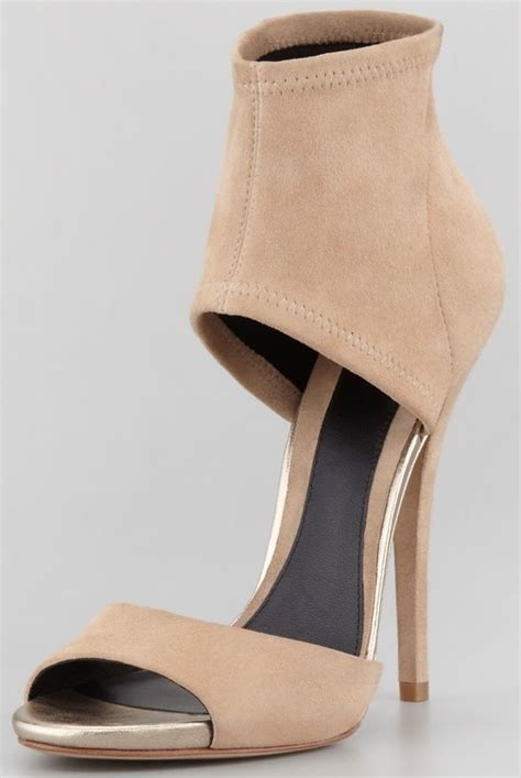 Eva Longoria In Nude Brian Atwood Sandals And Bright Orange Pucci Outfit Brian Atwood Heels