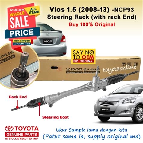 Vios Steering Rack Set Ncp D Toyota