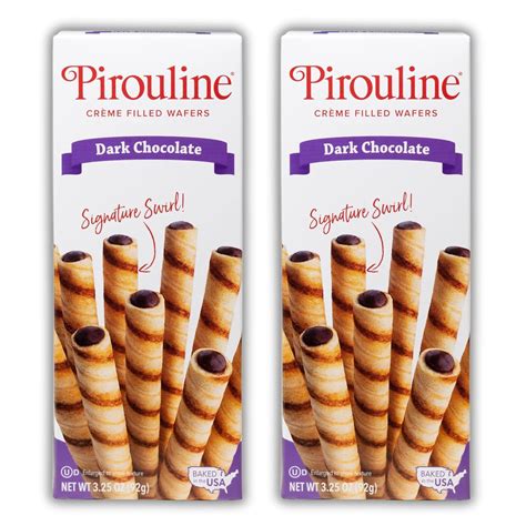 Rolled Wafers Dark Chocolate Rolled Wafer Sticks Crème Filled