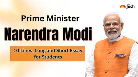 Narendra Modi:10 Lines, Short and Long Essays for Students