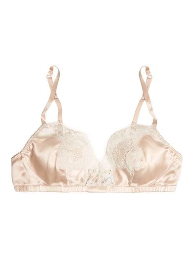 Dolce Gabbana Lace Trimmed Stretch Silk Satin Soft Cup Bra Net A