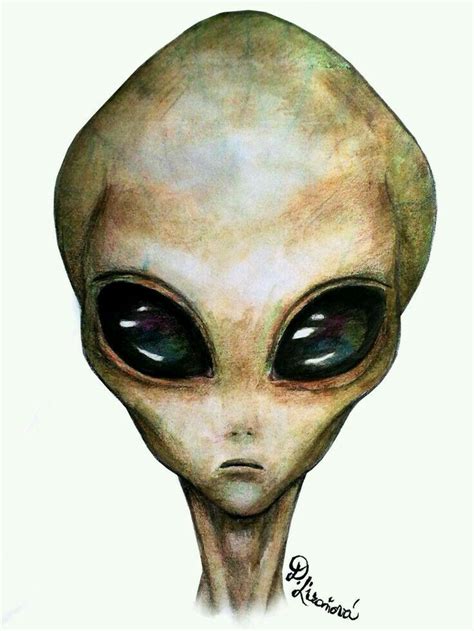 Pin By Igor Daltro On Diversos Alien Drawings Alien Painting Grey Alien