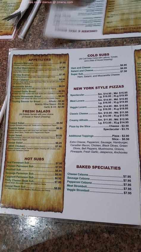 Online Menu Of Eddies Napolis Italian Restaurant Restaurant Garland Texas 75041 Zmenu