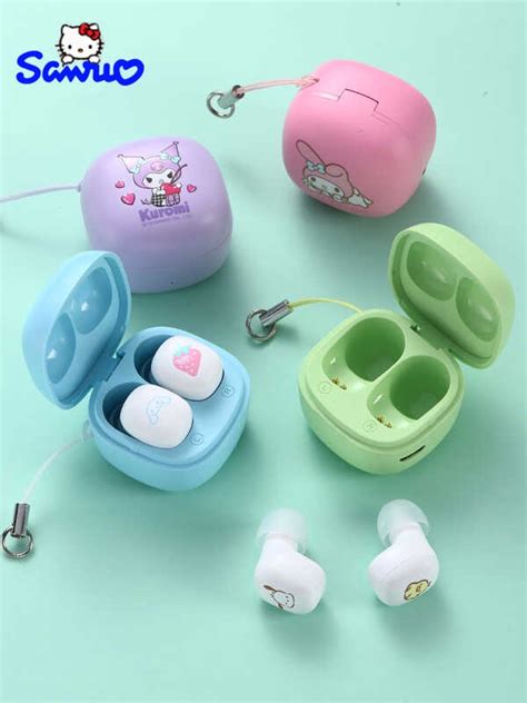 Sanrio Cinnamoroll Bluetooth Earphones Kawaii Kuromi True Wireless Headphones Pochacco Game