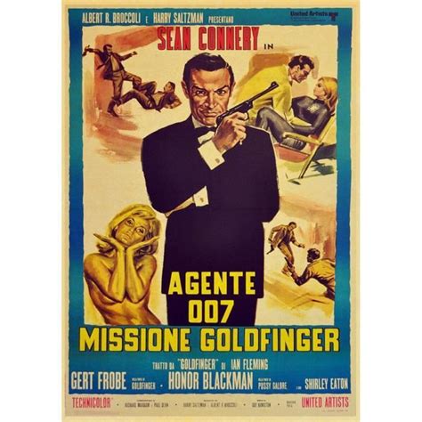 Affiche Rétro En Papier Kraft De La Légende Britannique James Bond 007