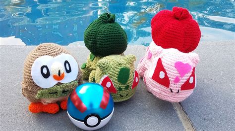 Rowlett, Shiny Bulbasaur and Pink Bulbasaur by KenishasCraft322 on ...