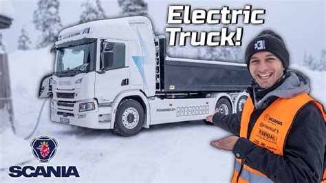 Scania Ev Testing Electric Trucks In Snow Youtube