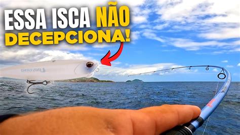 PESCARIA SENSACIONAL ISCAS de SUPERFÍCIE e JIG HEAD em ALTO MAR