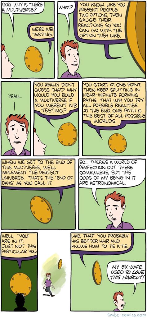 Saturday Morning Breakfast Cereal The Multiverse Explained Click Here To Go See The Bonus