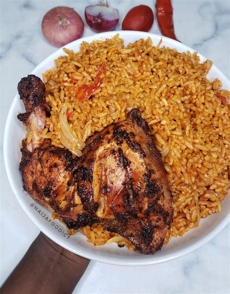 Smoky Party Jollof Rice And Grilled Chicken Recipe