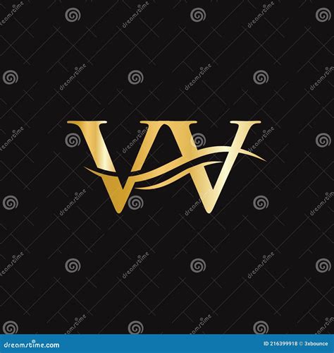 Dise O Moderno Del Logotipo De Vv Para La Empresa Y La Identidad De La