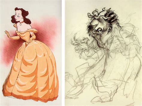 Chris Sanders Concept And Story Sketches For Disney S Beauty And The