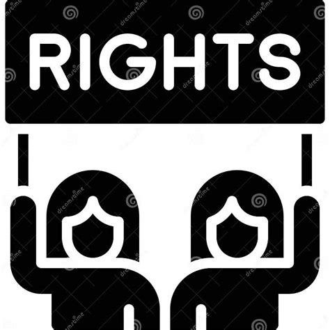 Women`s Rights Icon Feminism Related Vector Stock Vector