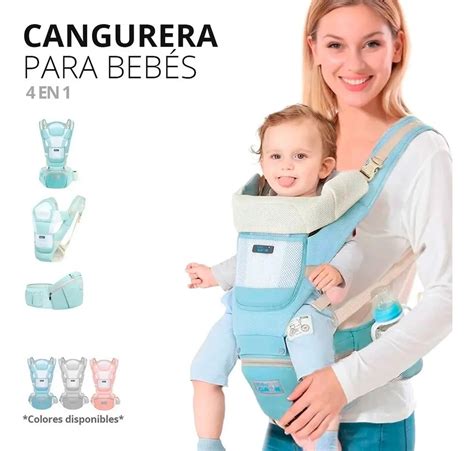 Cangurera Bebe Porta bebes Mochila Porteo Ergonómica 4 En 1