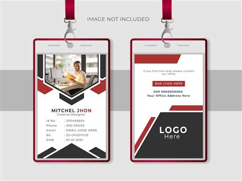 Premium Vector Vertical Id Card Design Template Modern And Minimalist