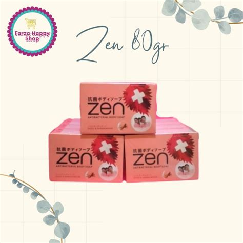 Jual Zen Sabun Batang 80gr 70gr Per Banded Isi 4pcs Shopee Indonesia