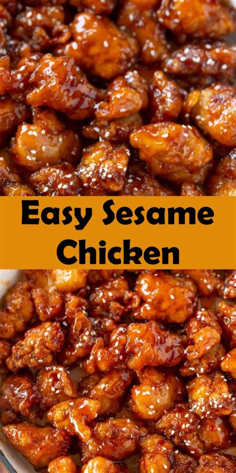 Easy Sesame Chicken Cook Taste Eat