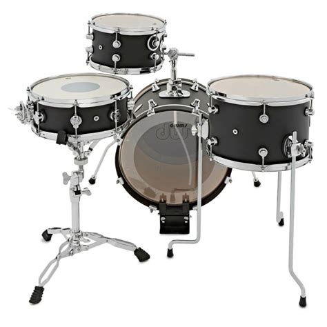 Dw Design Series 4pc 18 Mini Pro Shell Pack Black Satin Gear4music