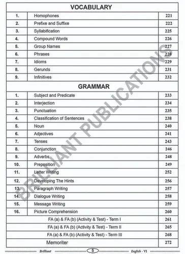 Brilliant Board Of Teachers English Complete Guide 6 Standard State Board At Rs 144 In Madurai