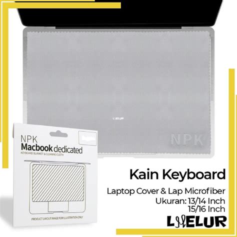 Jual Kain Pelindung Keyboard Laptop Cover Lap Microfiber Anti Debu Npk