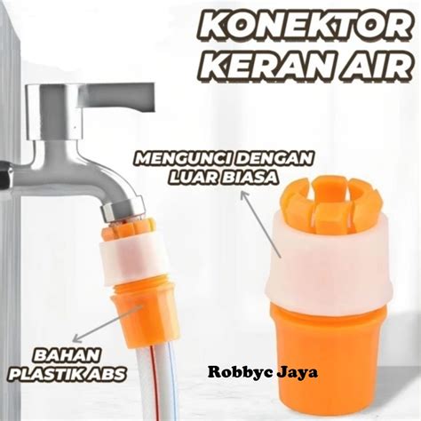 Jual Konektor Selang Sambungan Kran Air Alat Penyambung Pipa Kepala