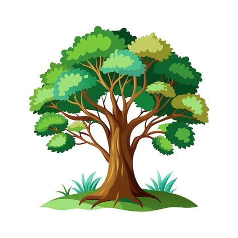 Premium Vector Tree 2d Animation Style Vector Design And Background