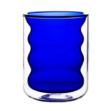 Waves Blue Water Glass Set Of 4 At Futonland