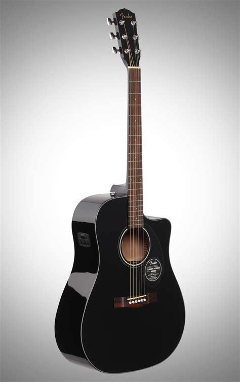 Fender CD 60SCE Acoustic Electric Guitar Black