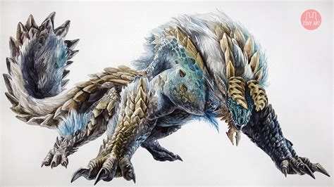 Drawing MHW: ICEBORNE - ZINOGRE Illustration by ZinyArt on DeviantArt