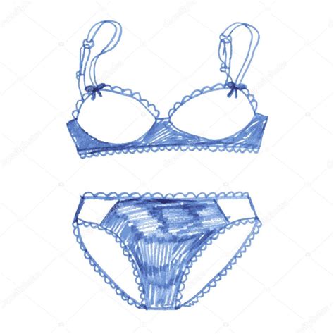 Hand Drawn Sexy Lingerie Set Stock Vector Image By ©comotom0 43731935